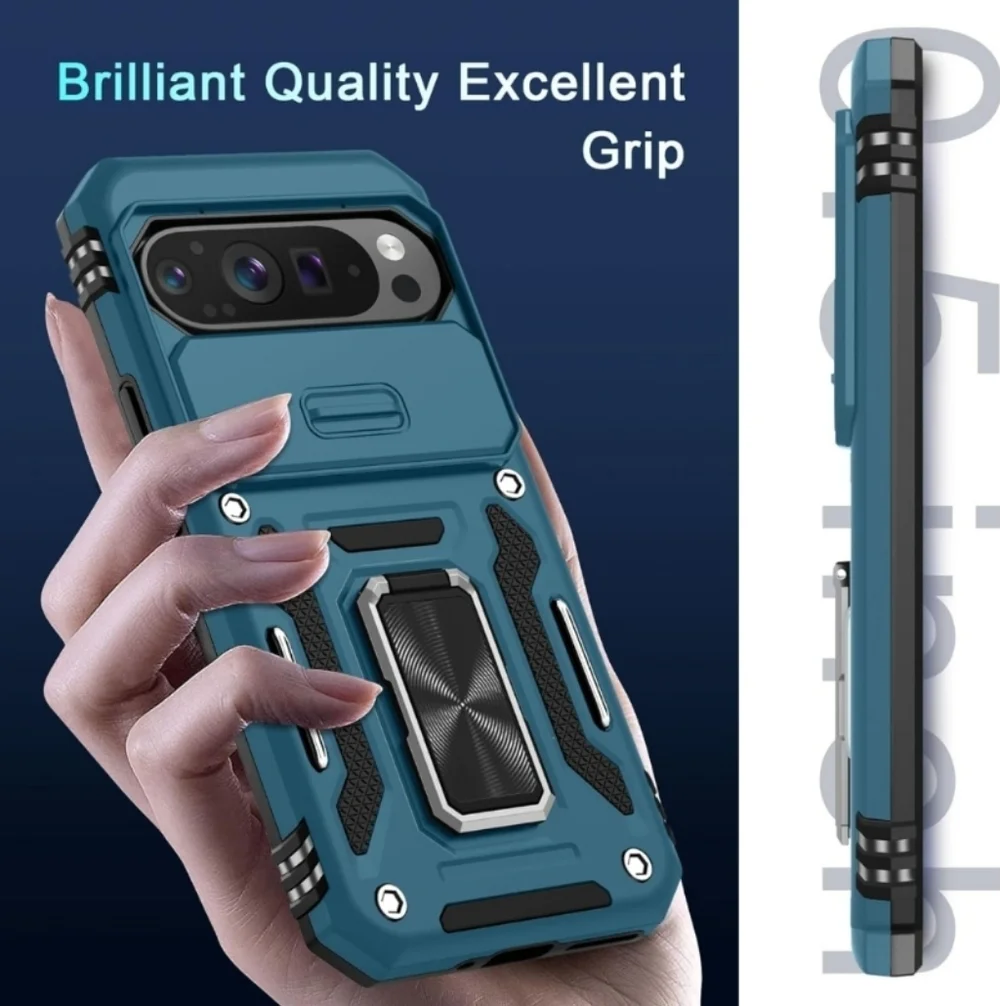 DEERLAMN Protective Cover Case for Google Pixel 9 Pro XL Light Blue (New)